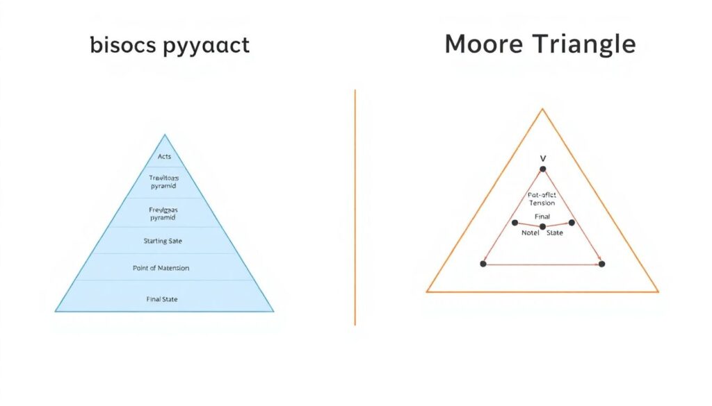 Методы анализа сценариев: структура пирамиды и треугольник Мура - иллюстрация
