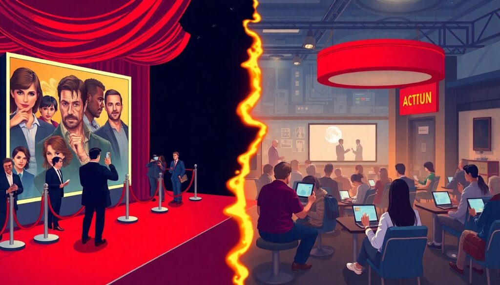 Влияние актёрской игры на рейтинг фильма - иллюстрация