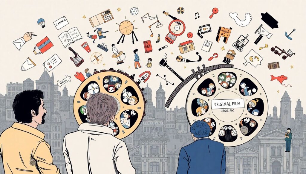 Искусство переработки чужих идей: ремиксы и ремейки - иллюстрация