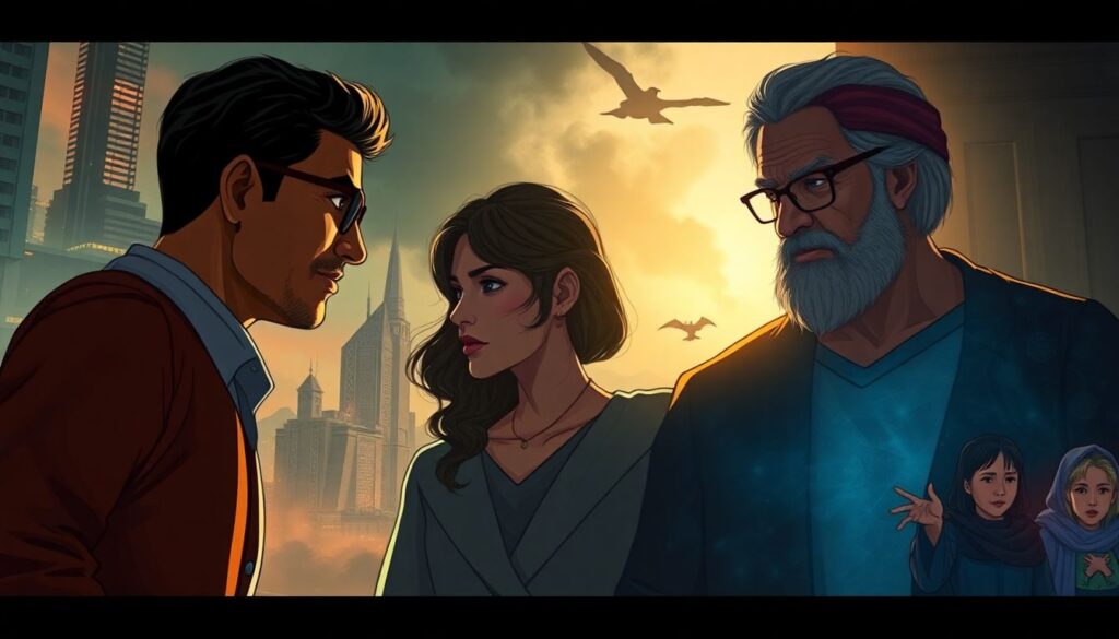 Голоси взрослых персонажей и детские темы в блокбастерах - иллюстрация